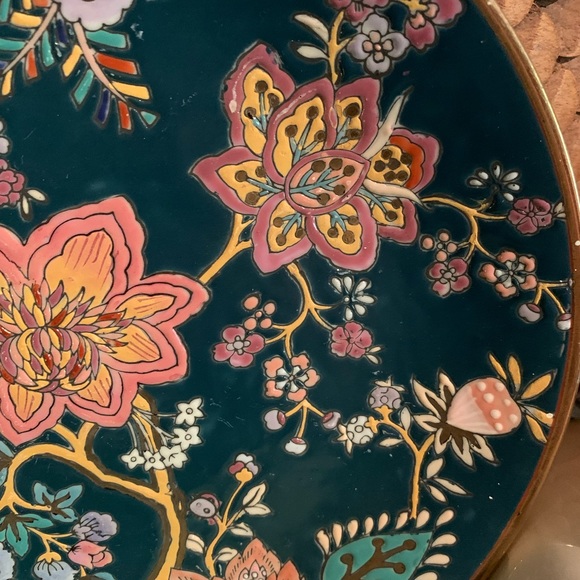 Vintage 2pc set of Andrea hand painted plate by Sadek! Stunning - Picture 9 of 13